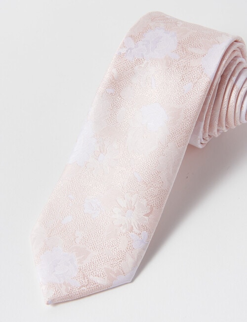Laidlaw + Leeds Fancy Floral Tie, 7cm, Pink product photo View 02 L