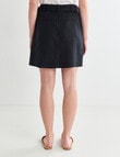 Zest Linen Utility Skirt, Black product photo View 02 S