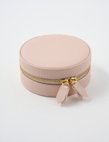 Whistle Accessories Round Jewellery Box, Blush product photo