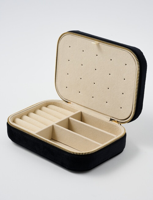Whistle Accessories Large Jewellery Box, Black product photo View 03 L