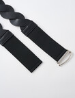 Whistle Accessories Braided Waist Belt, Black product photo View 02 S