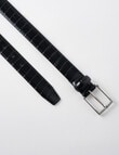 Whistle Accessories Mock Croc Belt, Black product photo View 02 S