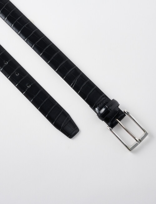 Whistle Accessories Mock Croc Belt, Black product photo View 02 L