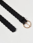 Boston + Bailey Sueded Belt, Black product photo View 02 S