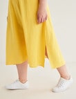 Studio Curve Fit & Flare Dress, Yellow product photo View 05 S