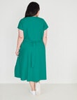 Studio Curve Fit & Flare Dress, Green product photo View 02 S