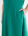 Studio Curve Fit & Flare Dress, Green product photo View 04 S