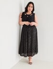 Studio Curve Sequins Midi Skirt, Black product photo View 03 S