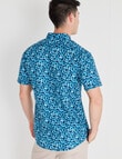L+L Abstract Floral Shirt, Blue product photo View 02 S