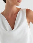 Whistle Cowl Neck Tank Top, Ivory product photo View 04 S