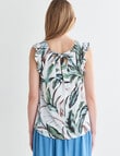Zest Holiday Shop Tie Back Tank Top, Tropical White product photo View 02 S