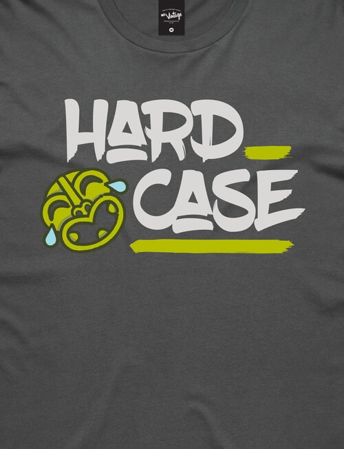 Mr Vintage Hard Case Tee, Charcoal product photo View 02 L