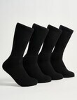 Gym Equipment Crew Cushion Sock, 3-Pack Black product photo