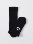 Gym Equipment Crew Cushion Sock, 3-Pack Black product photo View 03 S