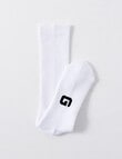 Gym Equipment Crew Cushion Foot Sock, 3-Pack, White product photo View 03 S