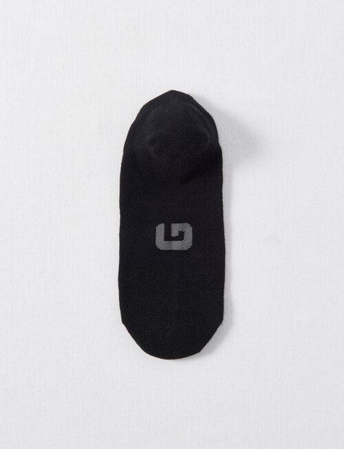 Gym Equipment Lightweight Liner Sock, 4-Pack, Black & Grey product photo View 03 L