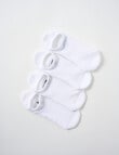 Gym Equipment No-Show Sock, 4-Pack, White product photo View 03 S