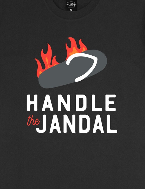 Mr Vintage Handle The Jandle Tee, Burn Iron product photo View 02 L