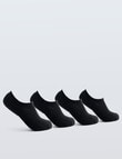 Gym Equipment No-Show Sock, 4-Pack, Black product photo