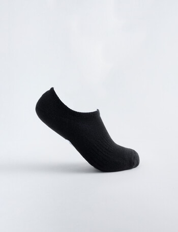 Gym Equipment No-Show Sock, 4-Pack, Black product photo