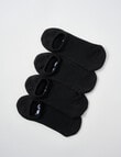 Gym Equipment No-Show Sock, 4-Pack, Black product photo View 03 S