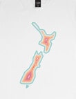 Mr Vintage NZ Heat Map Tee, White product photo View 02 S