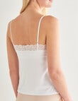 Lyric Lace Cami Top, White product photo View 02 S