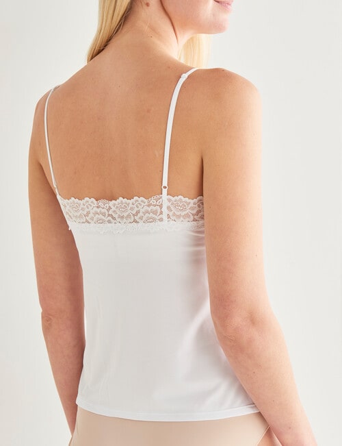Lyric Lace Cami Top, White product photo View 02 L