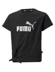 Puma Essentials+ Logo Knotted Tee, Black product photo