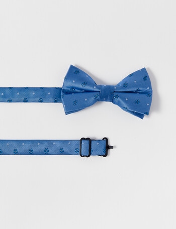 Laidlaw + Leeds Dobby Floral Bow Tie, Blue product photo