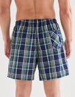 Chisel Check Sleep Short, 2-Pack, Navy, Gold & Teal product photo View 03 S