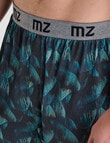 Mazzoni Palm Leaf Printed Knit Short, Charcoal product photo View 04 S