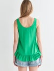 Zest Holiday Shop Frill Hem Tank Top, Apple product photo View 02 S