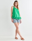 Zest Holiday Shop Frill Hem Tank Top, Apple product photo View 03 S