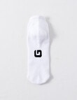 Gym Equipment Low Cut Tab Cushion Foot Sock, 4-Pack, White product photo View 03 S