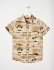 No Issue Island Short Sleeve Shirt, Taupe product photo
