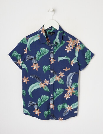 No Issue Short Sleeve Shirt Floral, Navy product photo