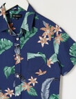 No Issue Short Sleeve Shirt Floral, Navy product photo View 02 S