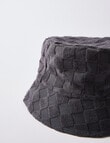 No Issue Checkerboard Towelling Hat, Charcoal product photo View 02 S