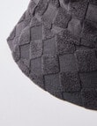 No Issue Checkerboard Towelling Hat, Charcoal product photo View 04 S
