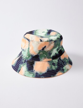 No Issue Tie Dye Reversible Bucket Hat, Green product photo