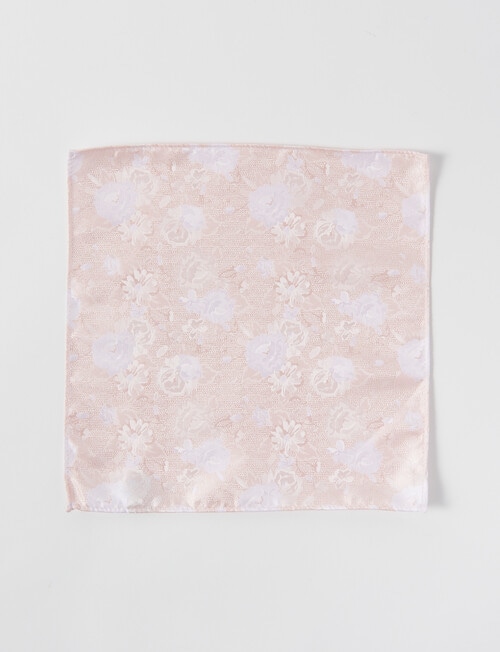 Laidlaw + Leeds Fancy Floral Pocket Square, Pink product photo View 02 L