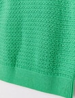 Switch Crochet Look Tank, Emerald Green product photo View 02 S