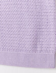 Switch Crochet Look Tank, Lilac product photo View 02 S