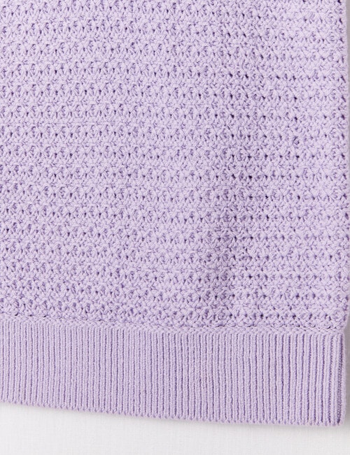 Switch Crochet Look Tank, Lilac product photo View 02 L