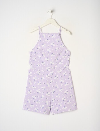 Switch Floral Playsuit, Lilac product photo