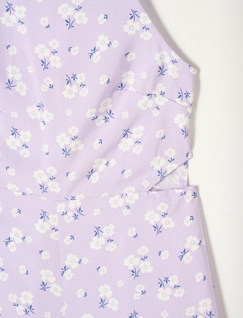 Switch Floral Playsuit, Lilac product photo View 02 L