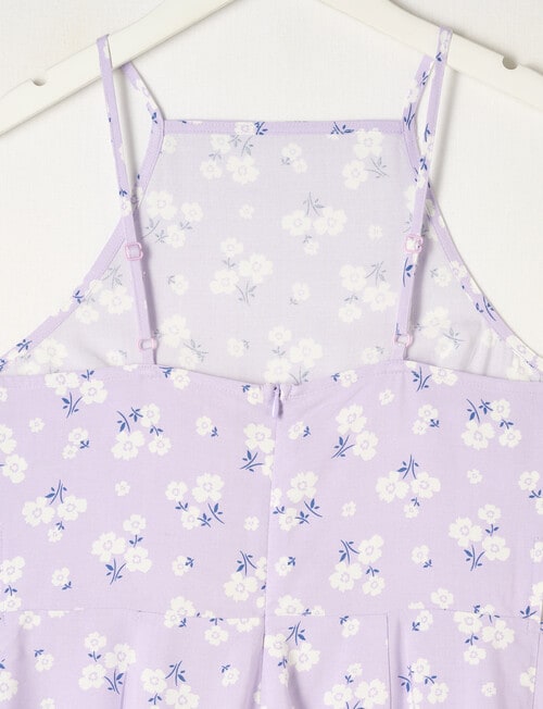 Switch Floral Playsuit, Lilac product photo View 03 L