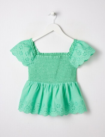 Switch Broderie Top, Green product photo