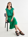 Whistle Cap Sleeve Shell Top, Green product photo View 03 S